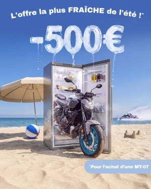 Remise exceptionnelle pour l'achat d'une MT-07 chez votre concessionnaire Yamaha